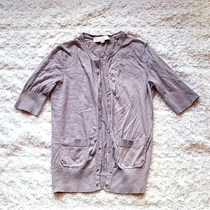 Loft cardigan, size XS, gray